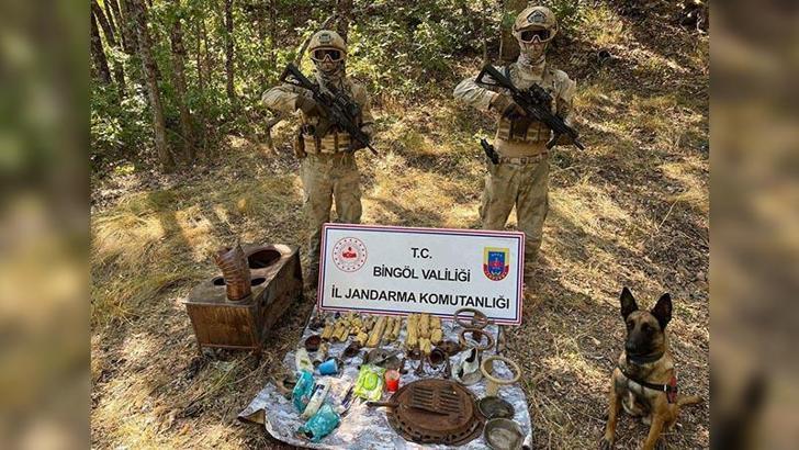 Bingöl’de PKK’lı teröristlerin kullandığı 8 odalı sığınak kullanılamaz hale getirildi