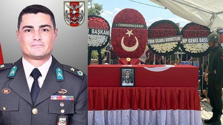 Şehit binbaşı, son yolculuğuna uğurlandı