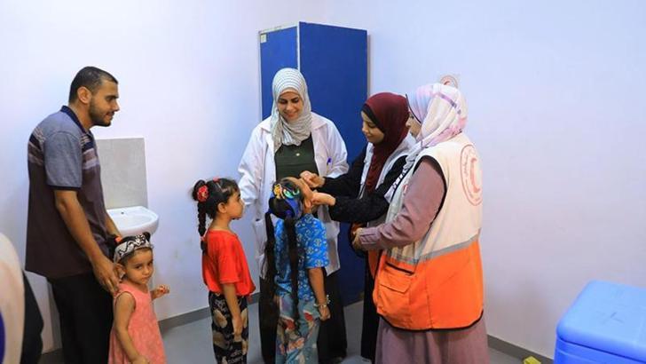 UNRWA: Gazze Şeridi’nde yaklaşık 355 bin çocuk aşı oldu
