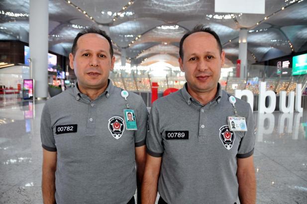 İstanbul - İstanbul Havalimanı’nda yolcuları şaşırtan ikiz güvenlikler