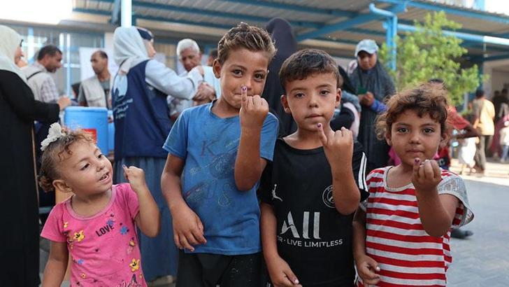 DSÖ: Gazze’de 446 binden fazla çocuk aşı oldu