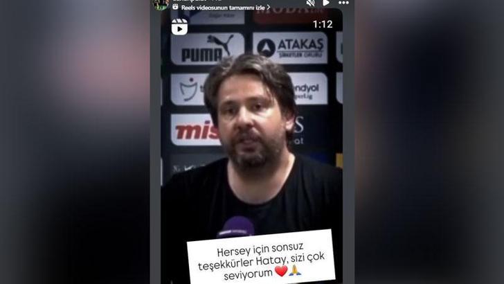 Özhan Pulat, Hatayspor’a veda etti