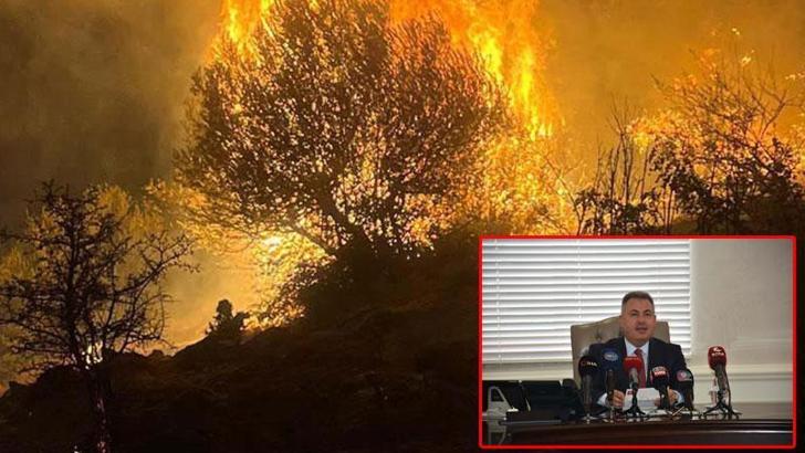 Vali Elban: İzmir’deki yangınlarda sabotaj ve kasıt unsuruna rastlamadık