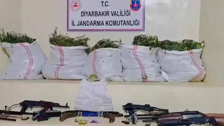 Diyarbakır'da 15 milyon 882 bin kök kenevir ile 2,5 ton esrar ele geçirildi