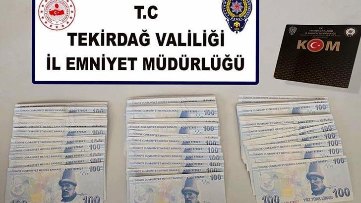 Tekirdağ'da piyasaya sahte para süren 3 şüpheli yakalandı