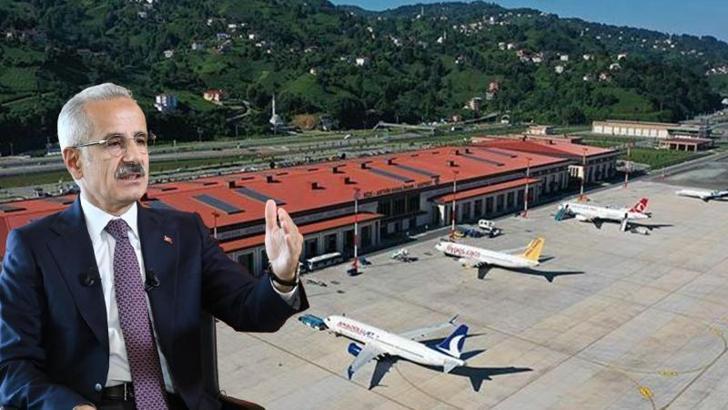 Bakan Uraloğlu: Rize-Artvin Havalimanı’nda 2 milyon 400 bine yakın yolcu seyahat etti