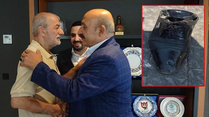 Kurşun, topuğuna bastığı 2 numara büyük ayakkabının burnuna isabet etmişti; aynı tip yeni ayakkabı ile barıştılar