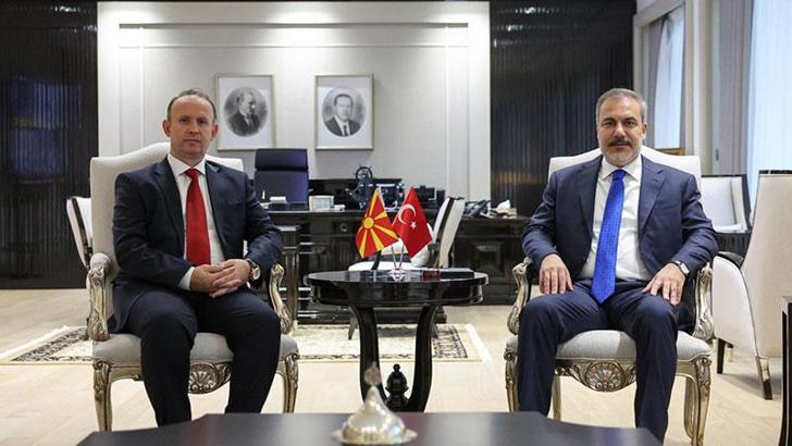 Bakan Fidan, Kuzey Makedonya Meclis Başkanı Gaşi ile bir araya geldi