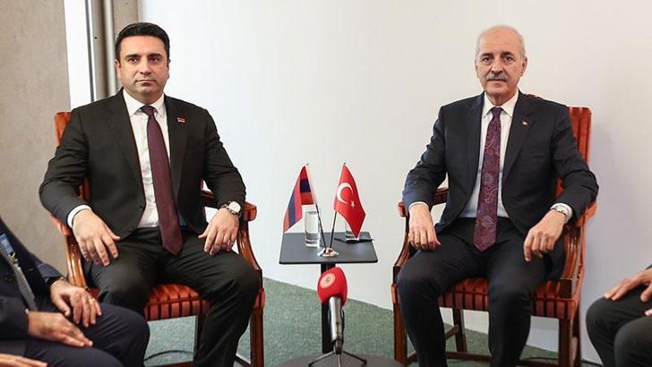 TBMM Başkanı Kurtulmuş, Umman ve Ermenistan Meclis başkanlarıyla bir araya geldi