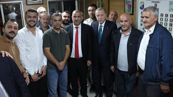 Cumhurbaşkanı Erdoğan'dan esnaf ziyareti
