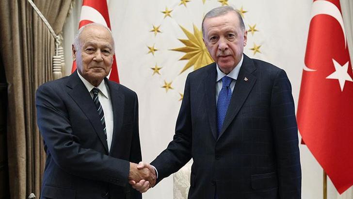 Cumhurbaşkanı Erdoğan, Arap Birliği Genel Sekreteri Gayt'ı kabul etti