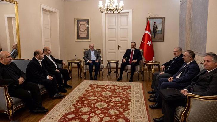 Bakan Fidan, Hamas Åžura Meclisi BaÅŸkanı ve Siyasi Büro üyeleriyle görüÅŸtü