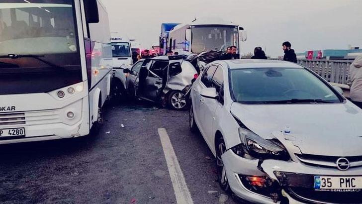 Yalova'da zincirleme kaza: 4 yaralı