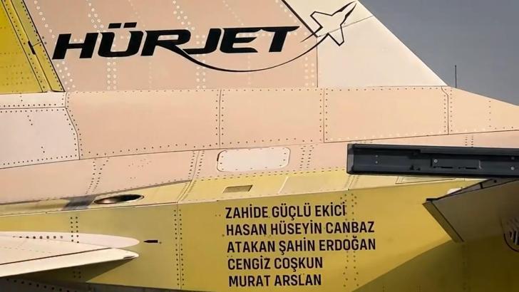 İkinci Hürjet, şehit isimleriyle uçtu