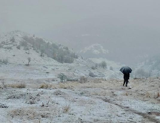 Tunceli'de kar yağışı