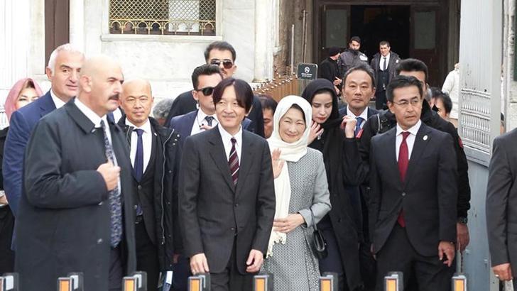 Japonya Veliaht Prens ve Prensesi, Ayasofya Camii'ni ziyaret etti