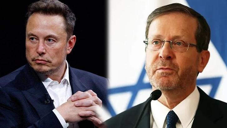 İsrail Cumhurbaşkanı Herzog ve Elon Musk, Gazze'deki rehineleri görüştü