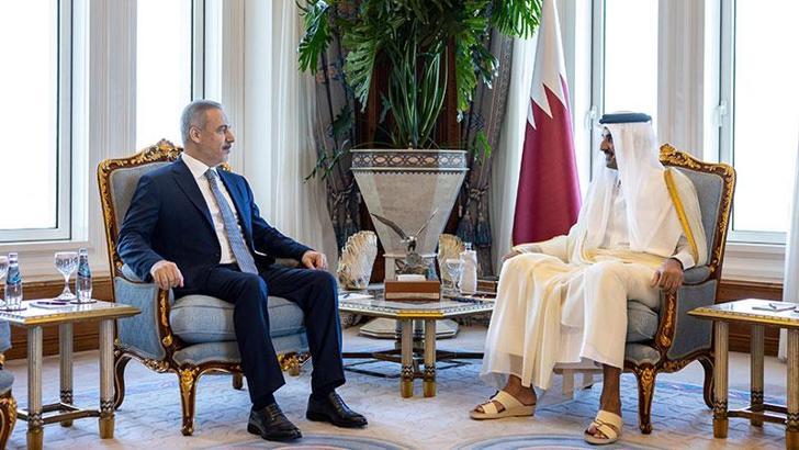 Bakan Fidan, Katar Emiri Al Sani ile görüştü