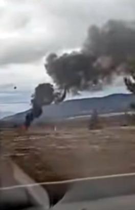 Isparta'da askeri helikopter düştü / Fotoğraf