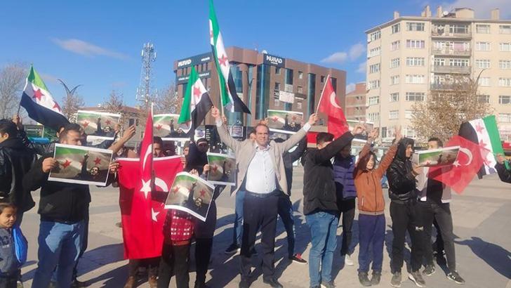 Kırşehir'de yaşayan Suriyelilerden kutlama