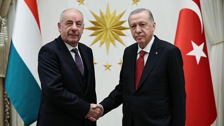 Cumhurbaşkanı Erdoğan, Macaristan Cumhurbaşkanı Sulyok ile görüştü