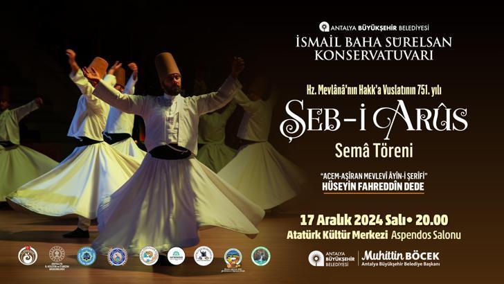 Mevlana Celaleddin-i Rumi vuslatının 751'inci yılında anılacak