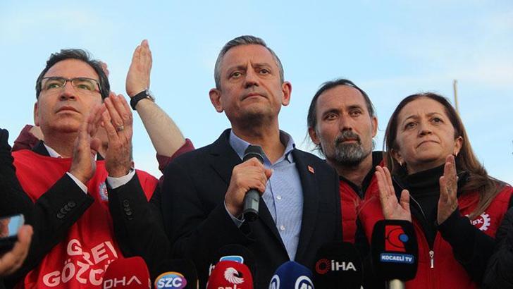 Özel'den metal işçilerine destek: Bu işçilerin hakkını yabancı firmalara peşkeş çekmeye kalkmayın