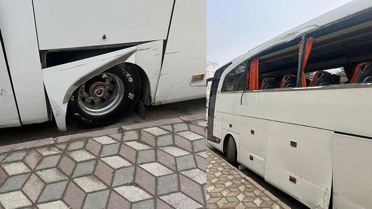 Kaçırdığı otobüsle park halindeki araçlara zarar verdi; tutuklandı