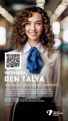 Antalya Havalimanı'nın yeni nesil yapay zekâ asistanı