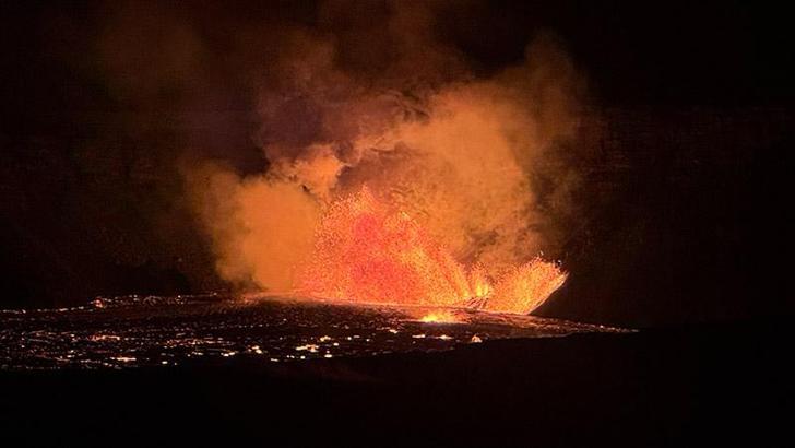 Kilauea Yanardağı faaliyete geçti