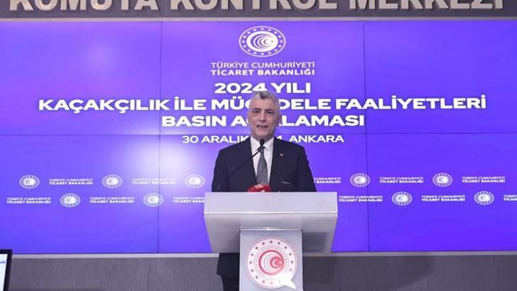 Bakan Bolat: Kaçak yakalama değeri 55 milyar 178 milyon TL'ye ulaştı