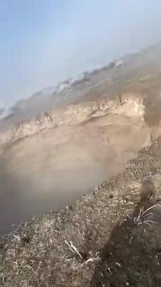 Konya'da obruk oluşumu cep telefonu kamerasında