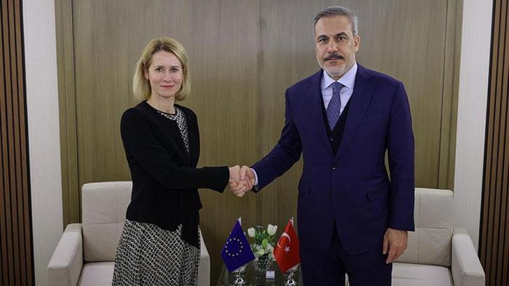 Bakan Fidan, AB Dış İlişkiler ve Güvenlik Politikası Yüksek Temsilcisi Kallas ile görüştü
