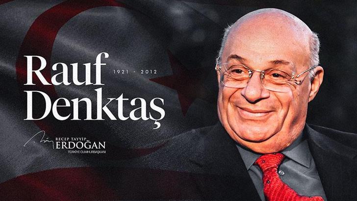 Cumhurbaşkanı Erdoğan, ölüm yıl dönümünde Rauf Denktaş'ı andı