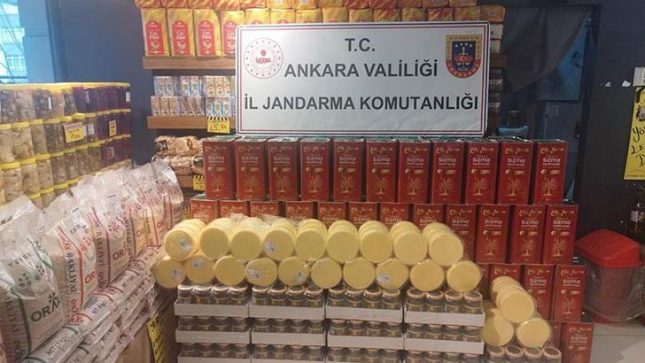 Ankara'da sahte/ kaçak gıda operasyonu; 1.3 milyon TL'lik ürün ele geçirildi