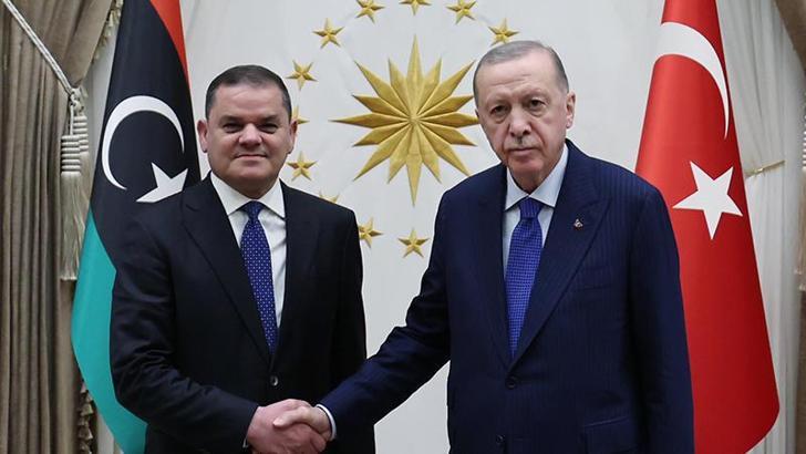 Cumhurbaşkanı Erdoğan, Libya Başbakanı Dibeybe'yi kabul etti