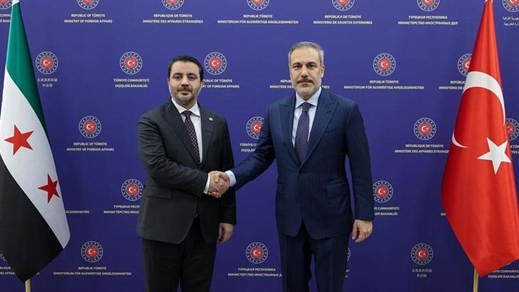 Bakan Fidan, Suriyeli mevkidaşı Şeybani ile bir araya geldi