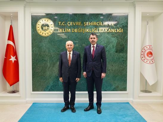 Bakan Kurum, Yenimahalle Belediye Başkanı Yaşar'ı kabul etti