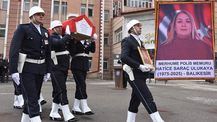 Akciğerine pıhtı atması sonucu hayatını kaybeden polis memuru için tören