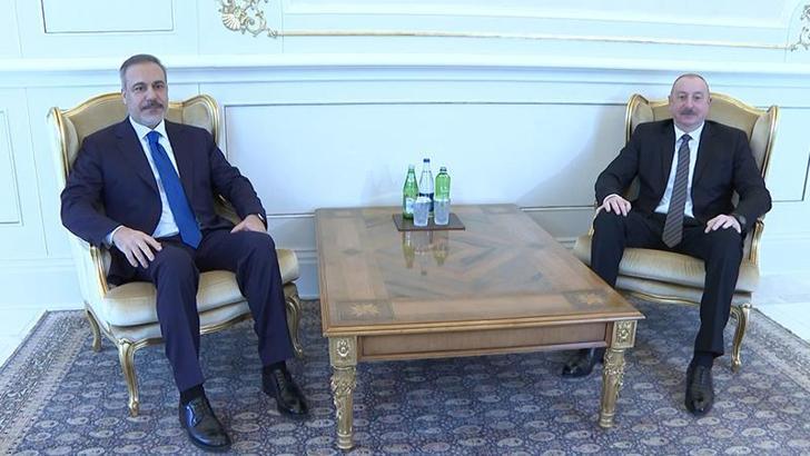 Bakan Fidan, Azerbaycan Cumhurbaşkanı Aliyev tarafından kabul edildi