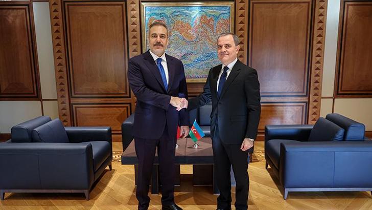 Dışişleri Bakanı Hakan Fidan, Azerbaycan Dışişleri Bakanı Ceyhun Bayramov ile görüştü