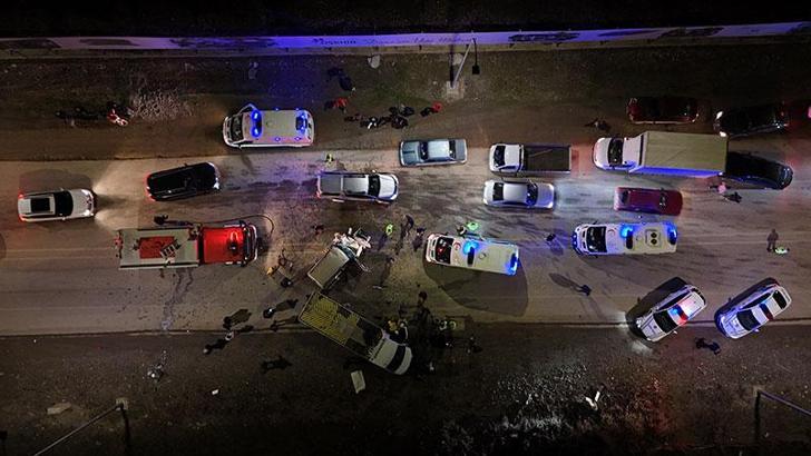 Düzce'de 3 araç kazaya karıştı; 7 yaralı