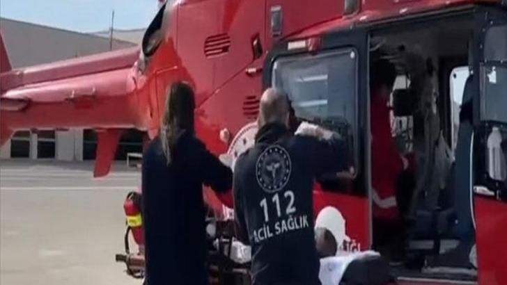 Şırnak’ta ambulans helikopter, 5 aylık bebek için havalandı