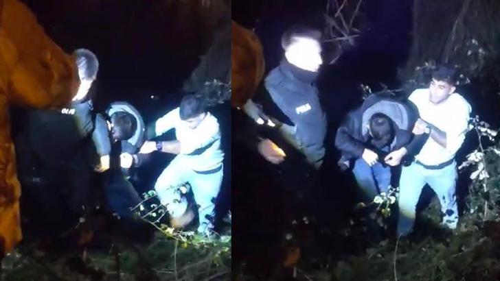 Bartın Irmağı'na düşen alkollü kişiyi polis kurtardı