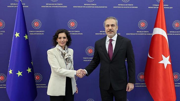 Bakan Fidan, AB Komisyonu Üyesi Lahbib'i kabul etti