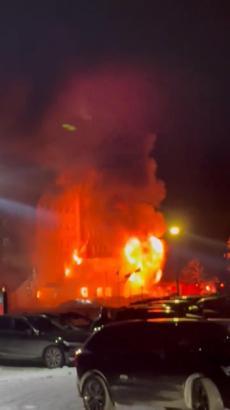 Bolu'da Kartalkaya Kayak Merkezi'nde otel yangını -1