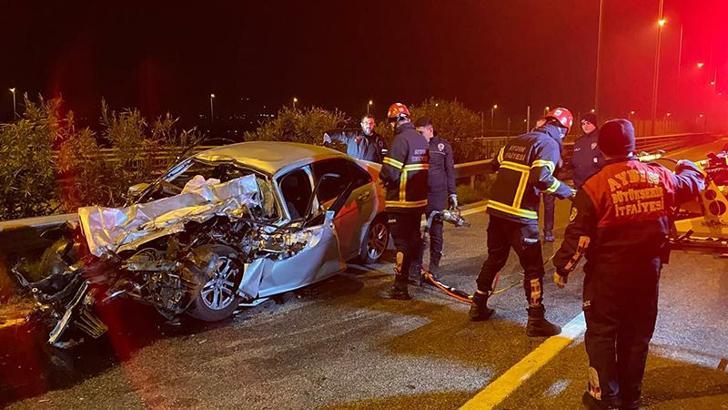 Ters yöne giren otomobil kamyonla çarpıştı: 1 ölü, 1 yaralı