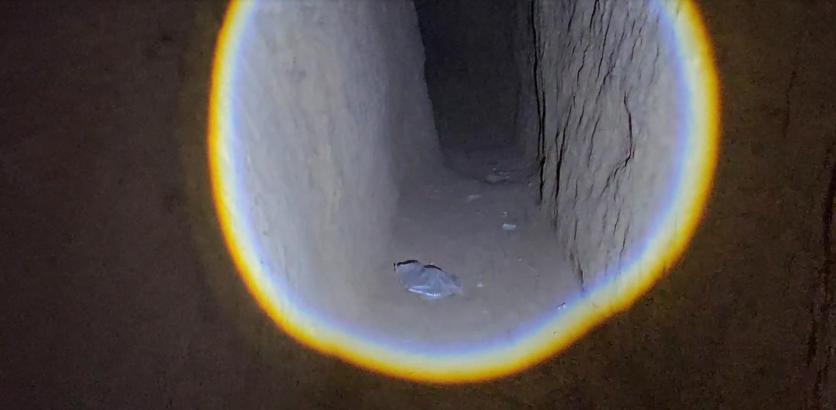 Tarihi eser arayan şüpheli 36 metre uzunluğunda tünel kazmış