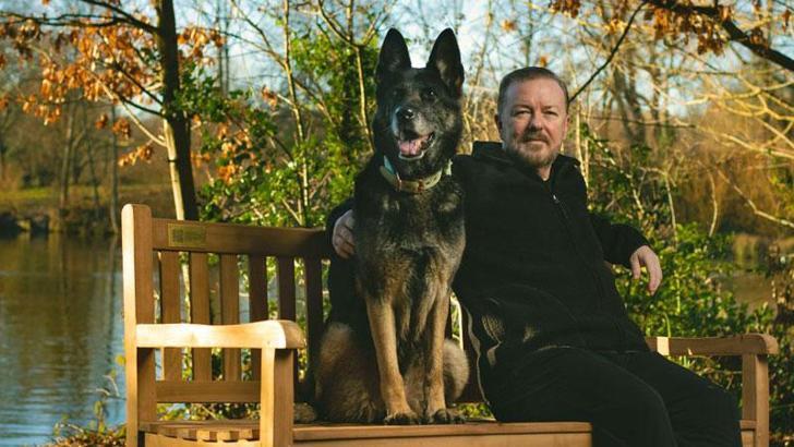 Ricky Gervais, ‘After Life’ dizisindeki rol arkadaşı köpeğin hayatını kaybettiğini duyurdu