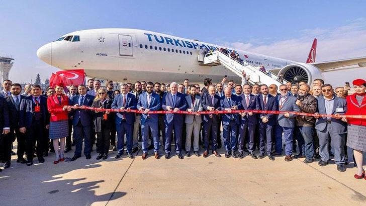 13 yıl sonra Şam’a ilk uçuş